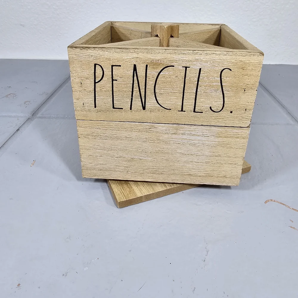Rae Dunn Wooden Pencil And Pen Holder
